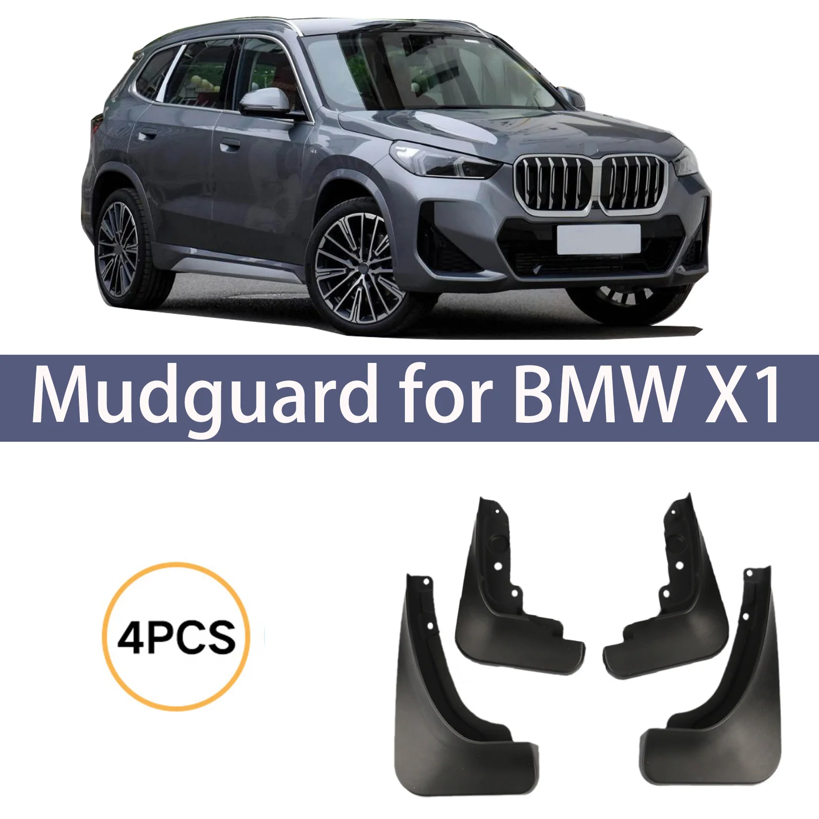 

Car Mud Flaps for BMW X1 2023 2024 Auto Mudguards Splash Guards Fender Front Rear Mudflaps Exterior Accessories