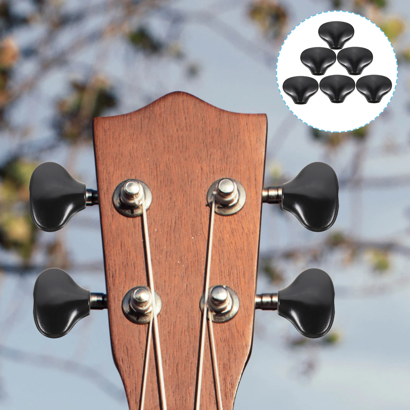 

6 set 6 Set Zinc Alloy Guitar Tuning Pegs Knobs Replacement Parts Acoustic Electric Bass Accessories String Head Buttons