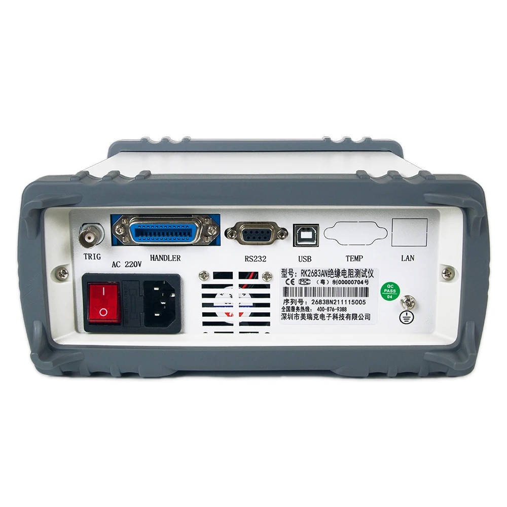 Rek RK2683AN Digital insulation resistance tester 10TΩ 1000V Equipped with communication interface RS232 RK2683BN