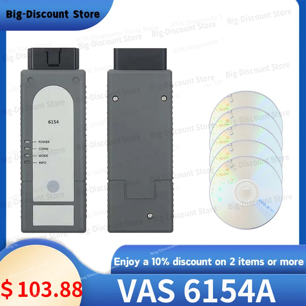 

2024 OBD2 V-A-S 6154A DOIP CAN FD Fault Code Inspection Effective Troubleshooting Vas 6154A DOIP V7.2.1 for Auto Technicians