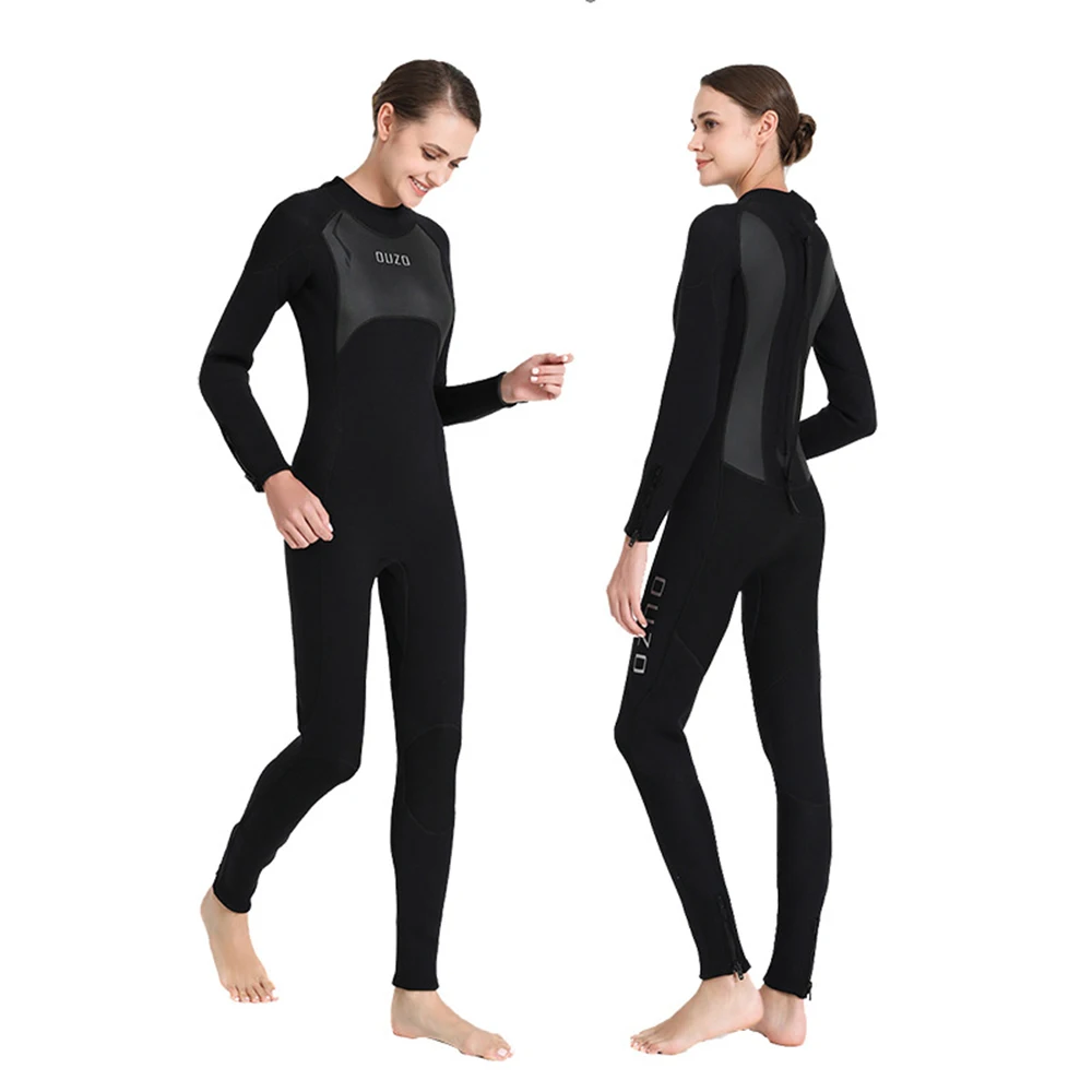 Neoprene Wetsuit 3mm Mens Womens Long Sleevele One Piece Wetsuit Ultra Elastic Diving Suit Water Swimming Surfing Triathlon