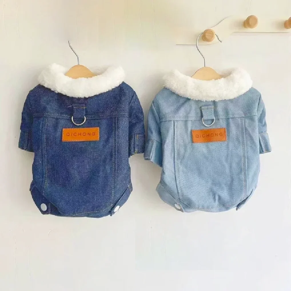 كلب كاوبوي معطف صوف الضأن يمكن سحب سميكة خروف كلب صغير سترات سترات سترات جرو ملابس الكلاب طوق معطف الكلب الملحقات
