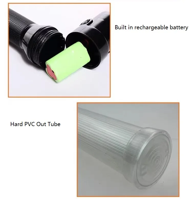 540mm Rechargeable White Traffic Warning Light Baton