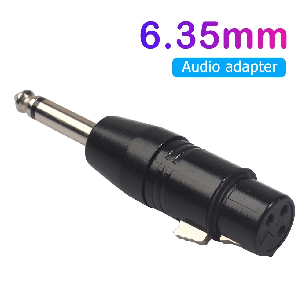 3Pin XLR Female To 6.35mm Male Mono Jack Lead Adapter Microphone 3pin XLR male to RCA Audio Plug Converter Adapter Connector