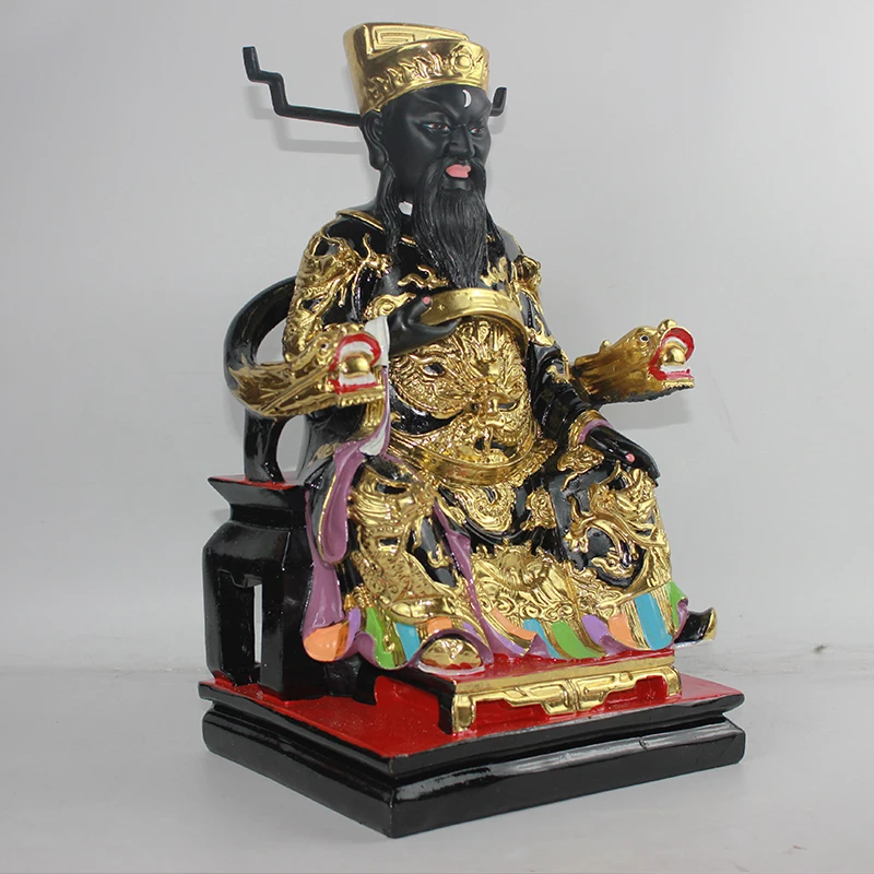 Baogong Figure, Baozheng Figurine, Bao Qingtian Resin Statue of Buddha Keep Safe Feng Shui Taoism Home-guarding Home Decor