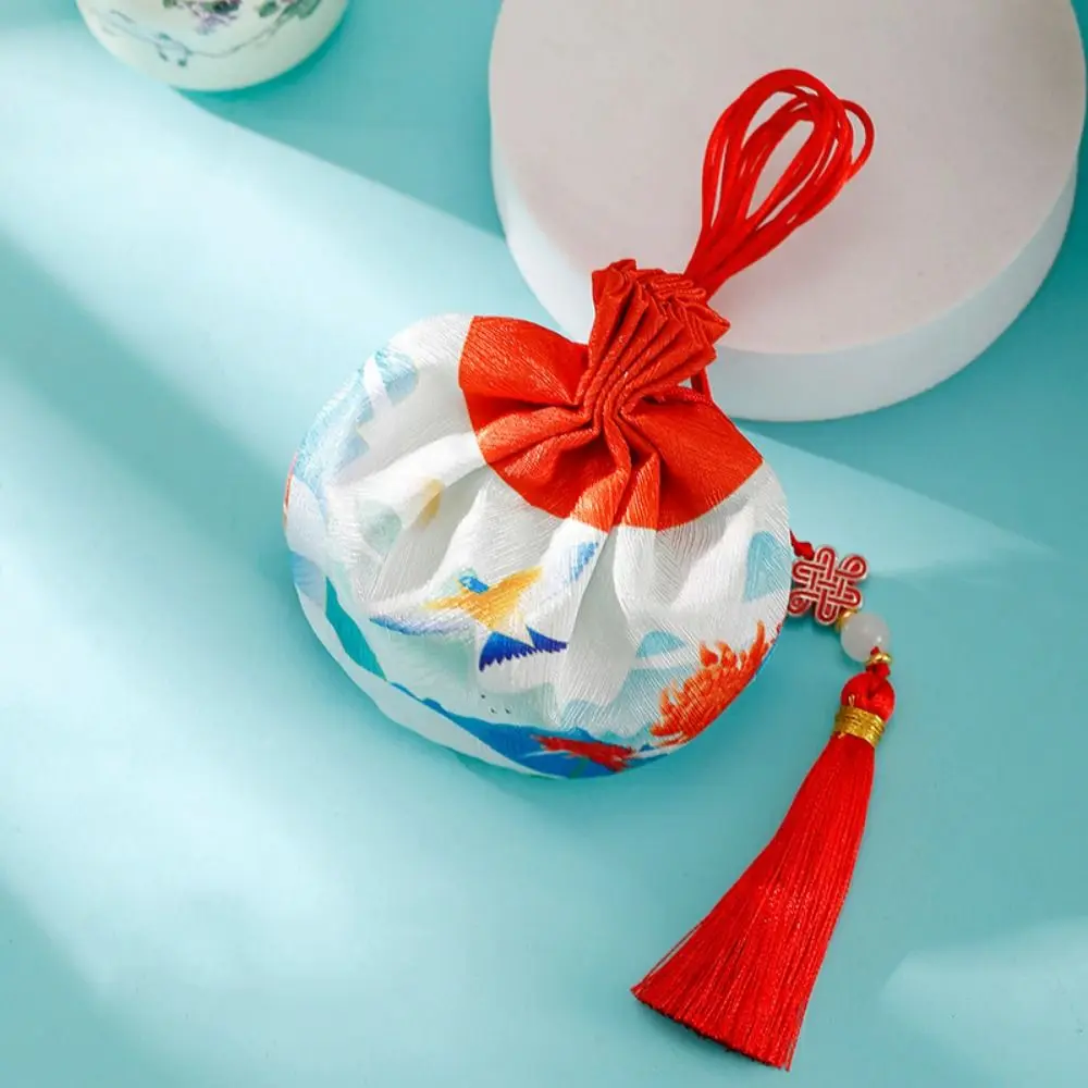 

with Tassel Dragon Boat Festival Sachet Chinese Style Flower Zongzi Sachet Printing Handmade Women Jewelry Bag Car Home Decor