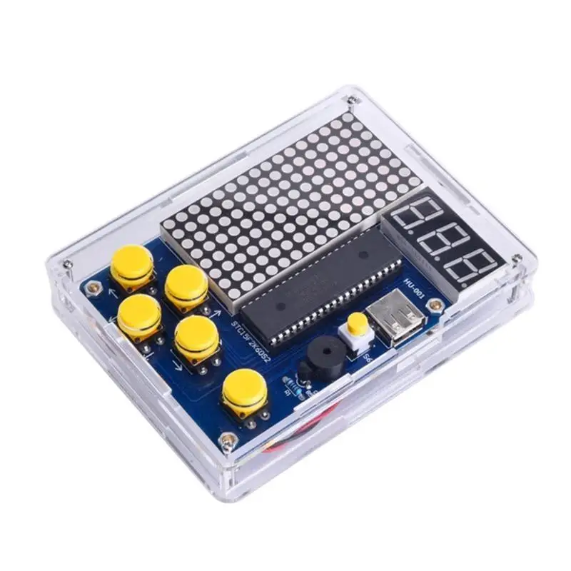 

652F DIY светодиодный электронный комплект, игровой паяльный проект, практика, змея, игра, DIY комплект