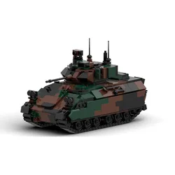 MOC M2 Bradleyed Military Tank Building Blocks Set M3A3 Armored Car Solider Vehicle Bricks Kid Toys For Children Birthday Gifts