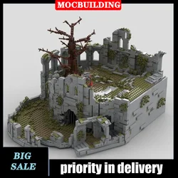 MOC Shrine Bonfire Model Building Block Assembly Building Movie Collection Series Toy Gift