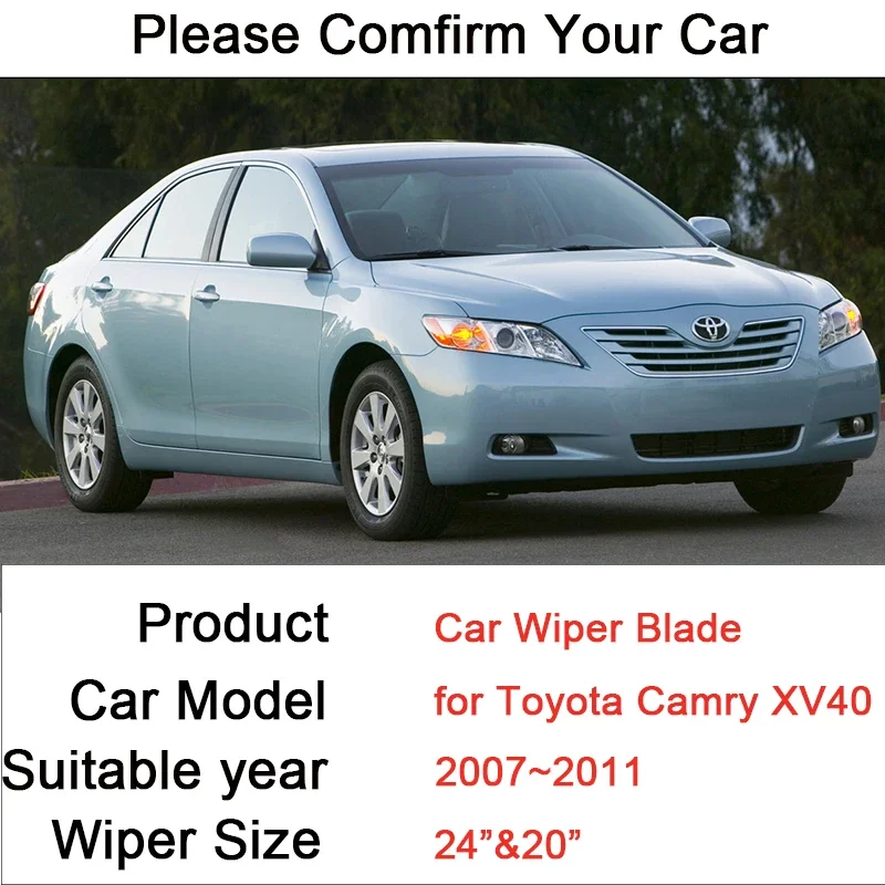 Front windshield wiper blade for Toyota Camry XV40 40 2007 2008 2009 2010 2011, car accessories, products XV 40