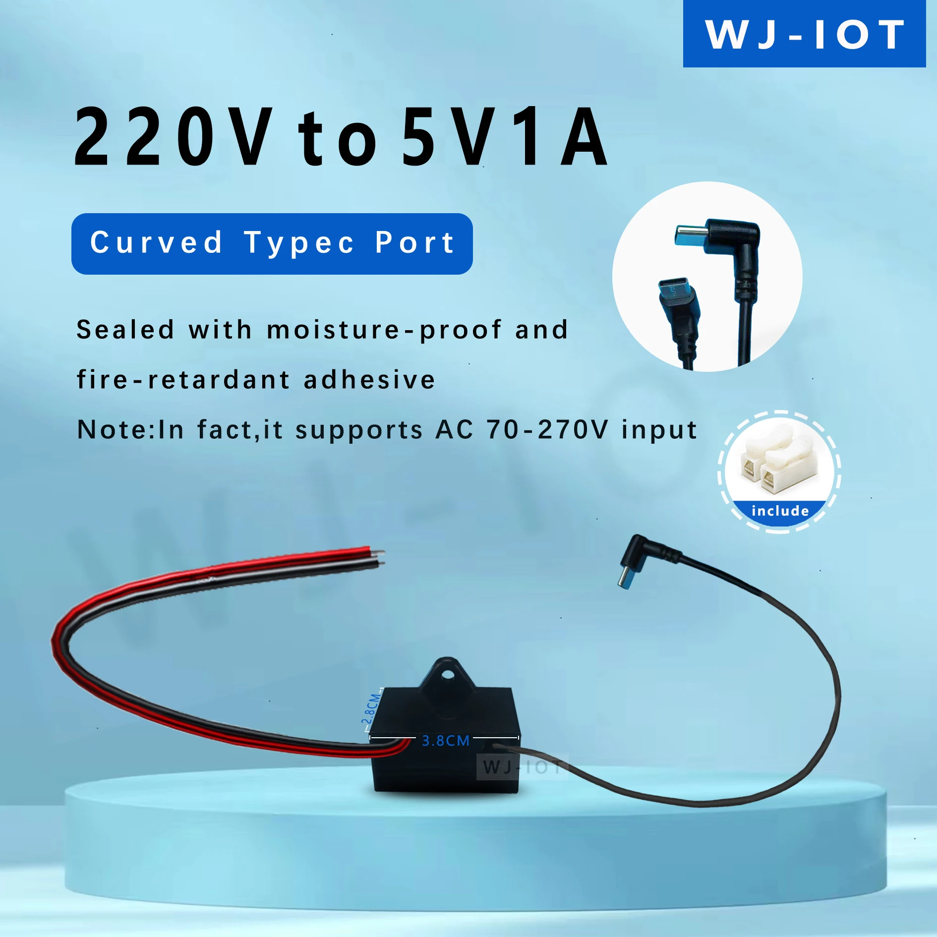 220V To 5V 1/2A Wat…