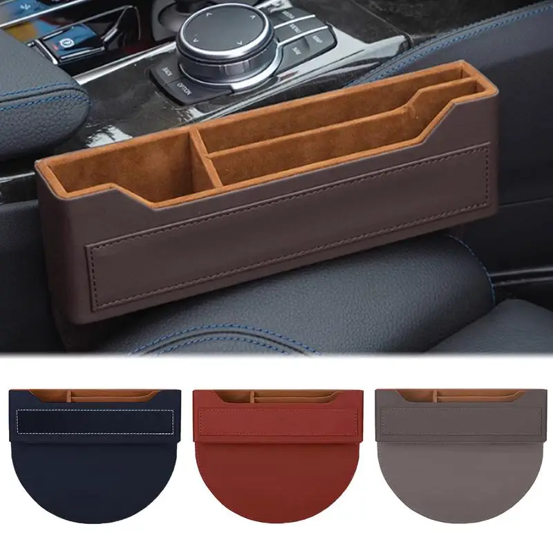 

Side Storage Box For Car Automotive Seat Filler Organizer Box Car Interior Organization For Wallets Keys Cell Phones Driving