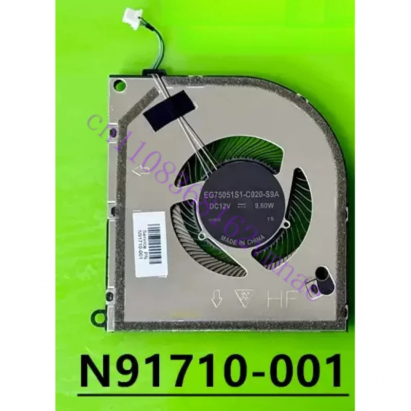 NEW ORIGINAL Laptop CPU GPU Cooling Fan For HP OMEN 10 Slim14 14-fb TPN-Q297 N91710 N91711
