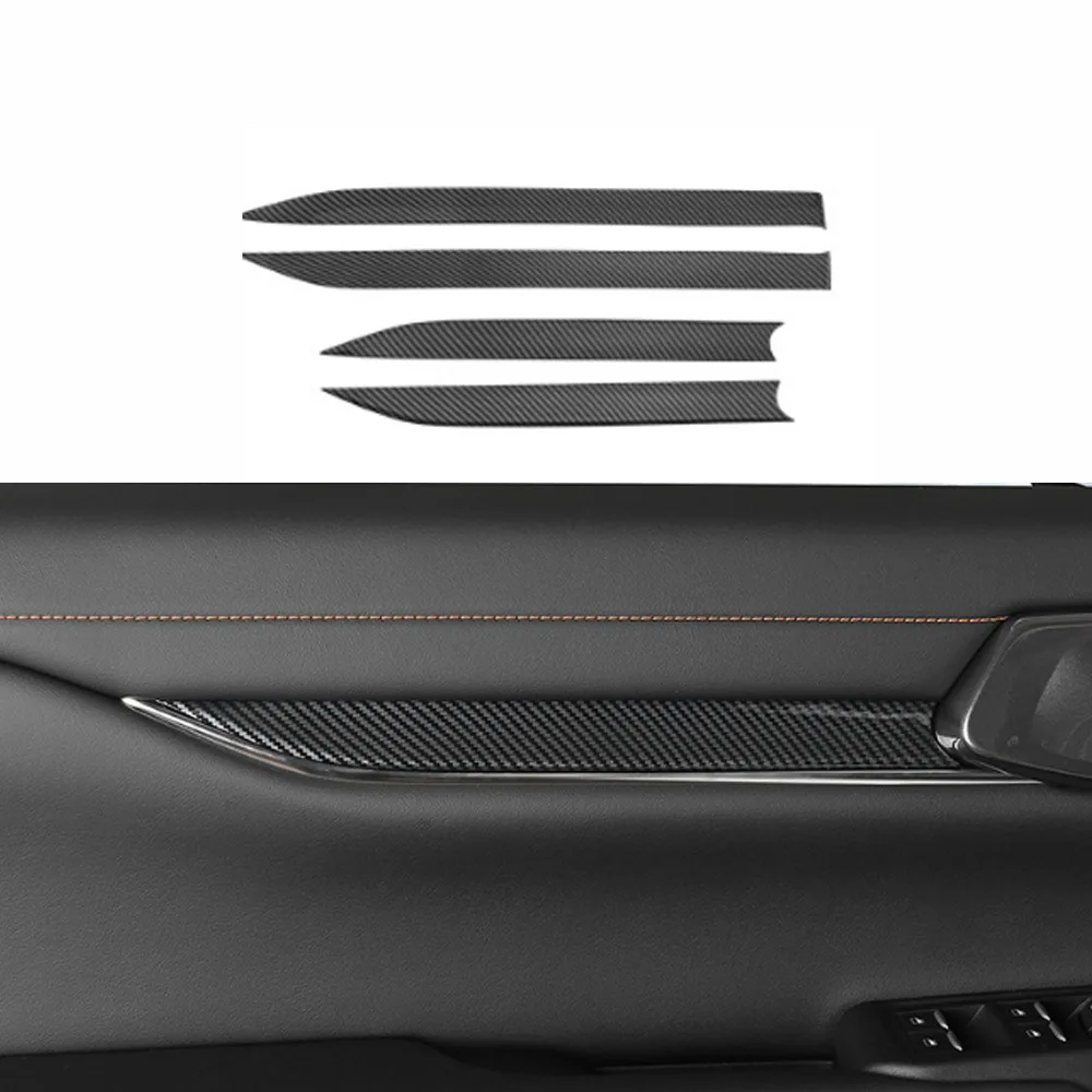 

Modified Door Inner Panel Decorative ABS carbon fiber For Ford Ranger 2023 2024 4pcs Inner Door Decorative Strip