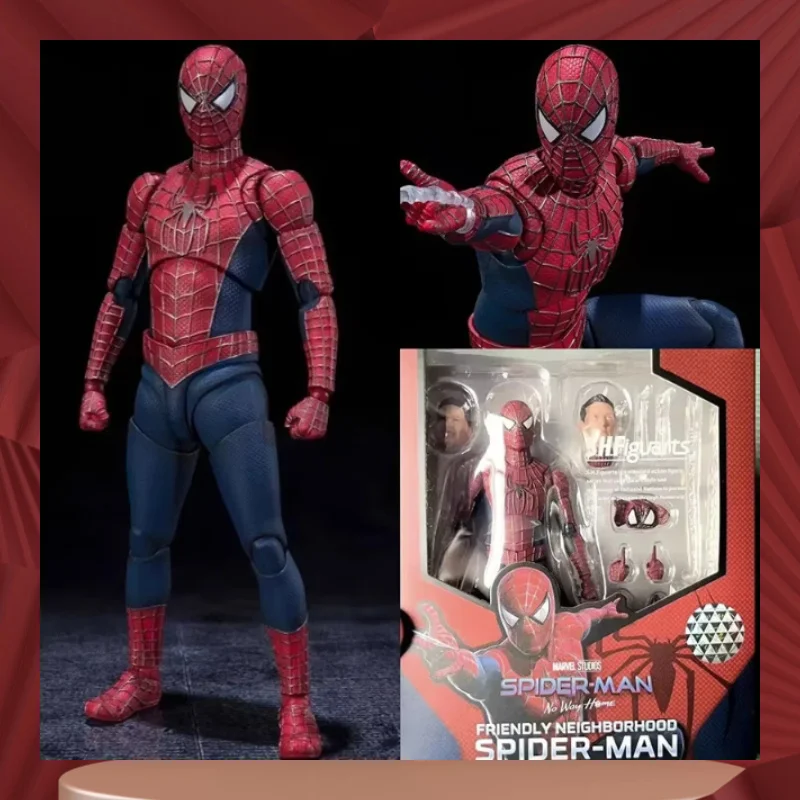 

Горячая распродажа: Коллекционная фигурка S.H.Figuarts Тоби Магуайра (Человек-паук) с подвижными суставами, дополнительными головами, по мотивам фильма «Нет пути домой»