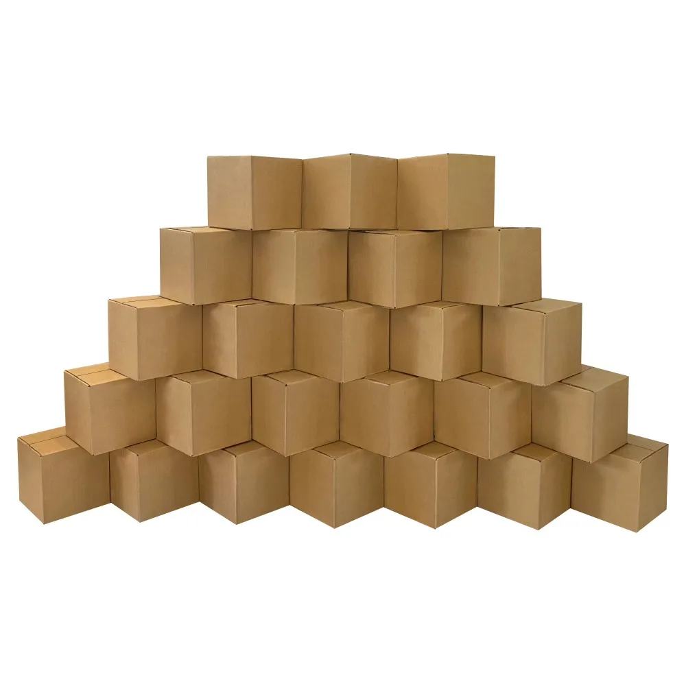 25 Pack 6x6x6 Inches Corrugated Cardboard Box Small Shipping Cube Boxes for Mailing Packing Moving Storage view 4