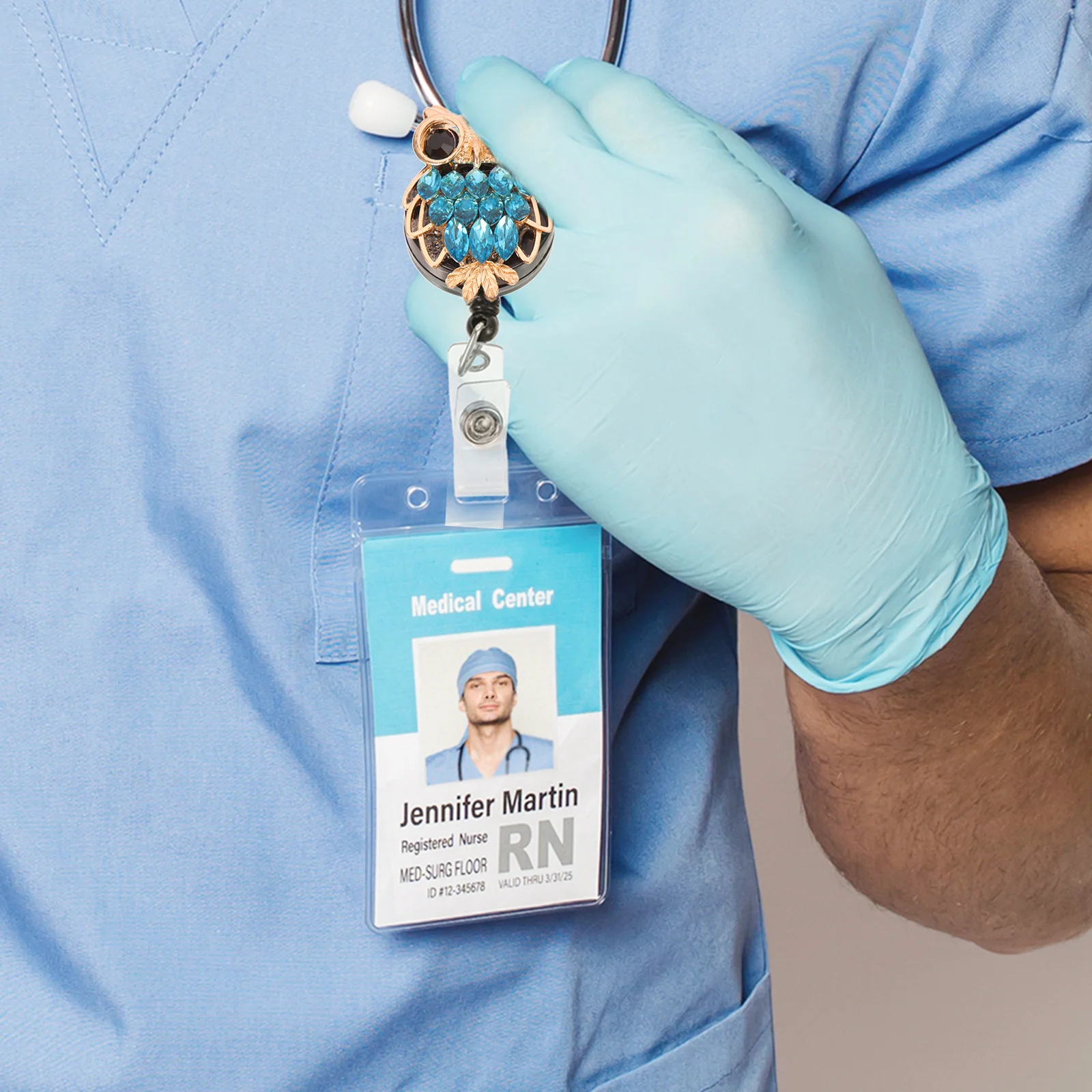 

Retractable Holder Clip Owl Shaped Name Tag Buckle For Id Cards Nurse Badge Reel Telescopic Badge Clips Phone Lanyard