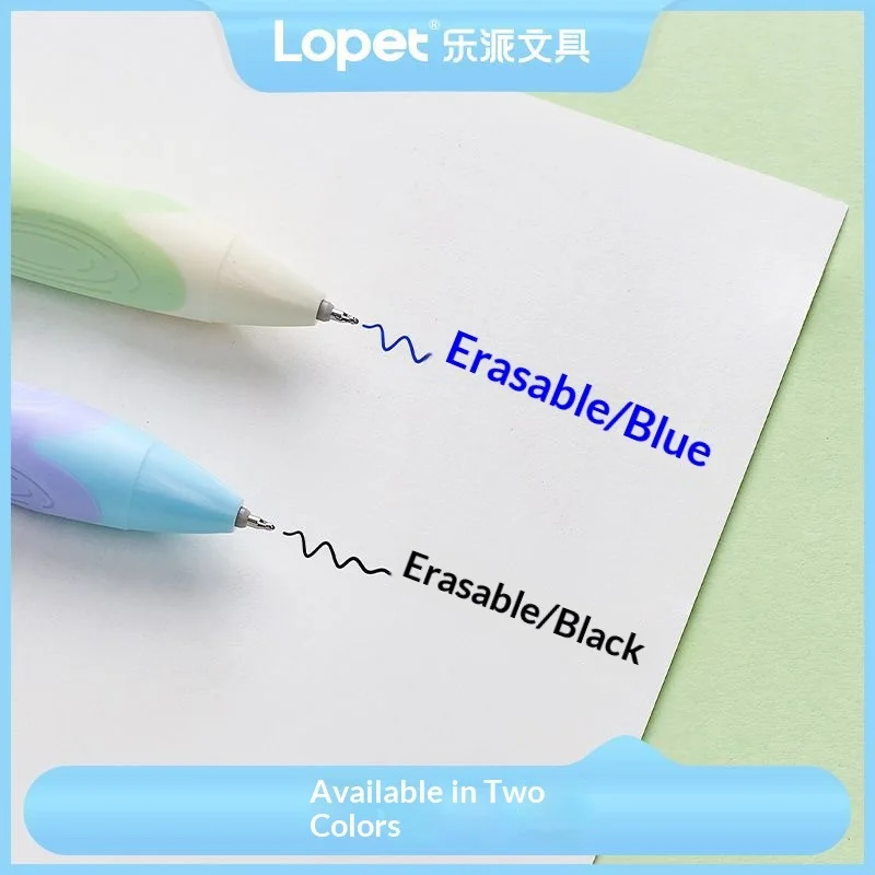 

lopet New 4pcs/Set Fragrance Positive Posture Pen grip Gel Pens And 0.5mm Black Smooth Writing Erasable Student Stationery Pen