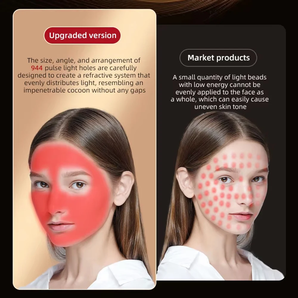 8-Farben LED-Gesichtsmaske Anti-Aging-Hautverjüngung Photon Beauty Device Infrarot-Rotlichttherapie LED-Gesichtsmasken Hautpflege