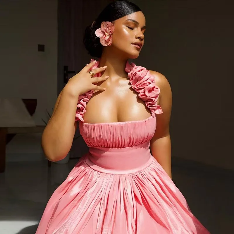 Faionable Summer ort Dr Sling Sexy Bouffant Top a fascia a vita alta Dr Abbigliamento casual Nessun marchio registrato di marca