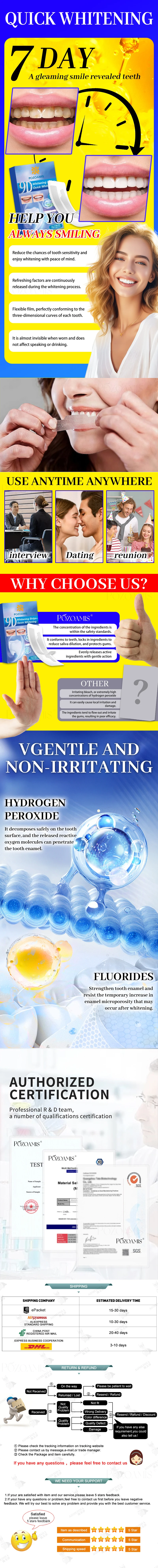 Convenient Peel-And-Apply Teeth Whitening Strips For An Improved Smile.