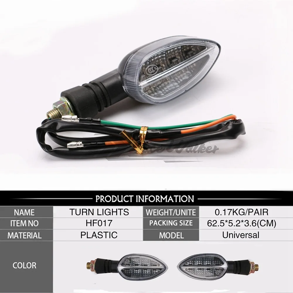 2pcs Mini Universal Motorcycle LED Turn Signal Indicators Light Amber Blinker Led Motorbike Super Bright Lamp Turn Signal Light