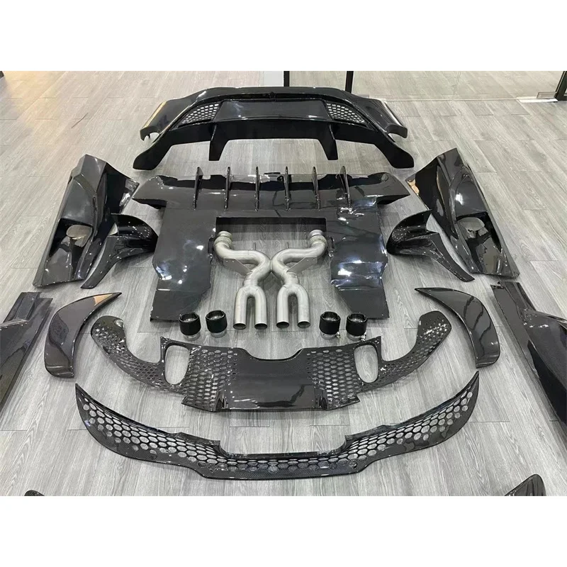 Suitable  720S Modified Carbon Fiber 765LT Style Body Kit Front Bumper Side Skirt Rear Bumper Wing Front
