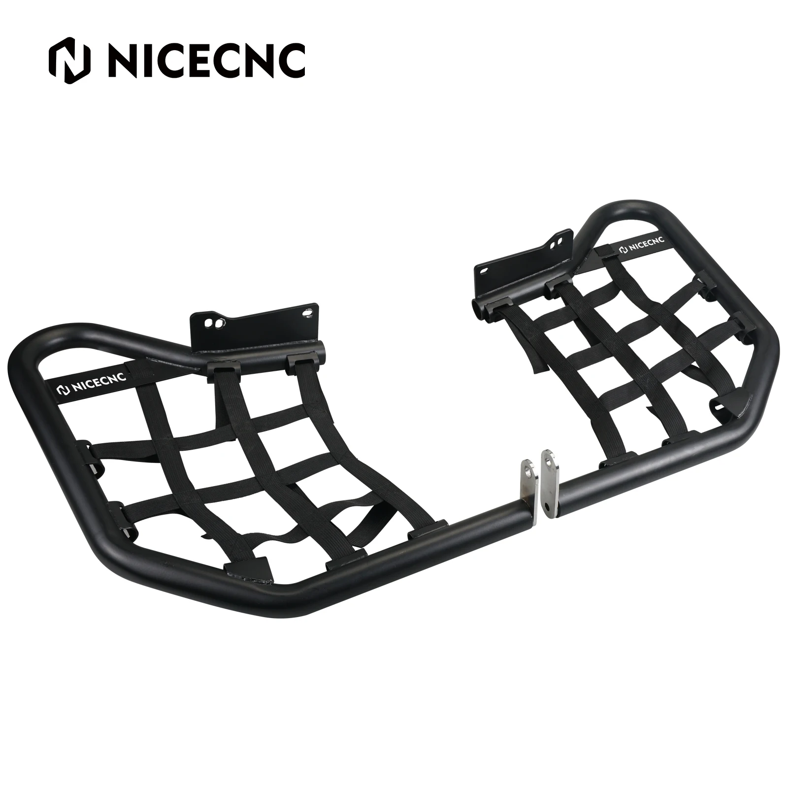 

NICECNC Raptor 700 Nerf Bars ATV Foot Pegs Protection Net For Yamaha Raptor 700 700R YFM700 YFM700R Aluminum 2006-2024