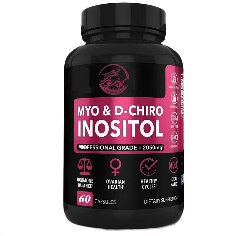 

Inositol 60 Capsules 40:1 Hormonal Balance Vitamin B8 Female Fertility Supplement, Regulating Menstrual Cycle, Ovarian Health