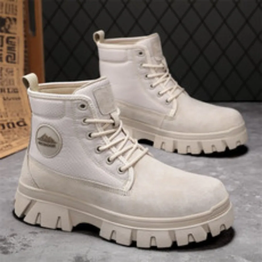 

Leather Boots Fashion Autumn Winter New Casual Comfortable Short Boots Warm Versatile Anti-slip Cotton Boots