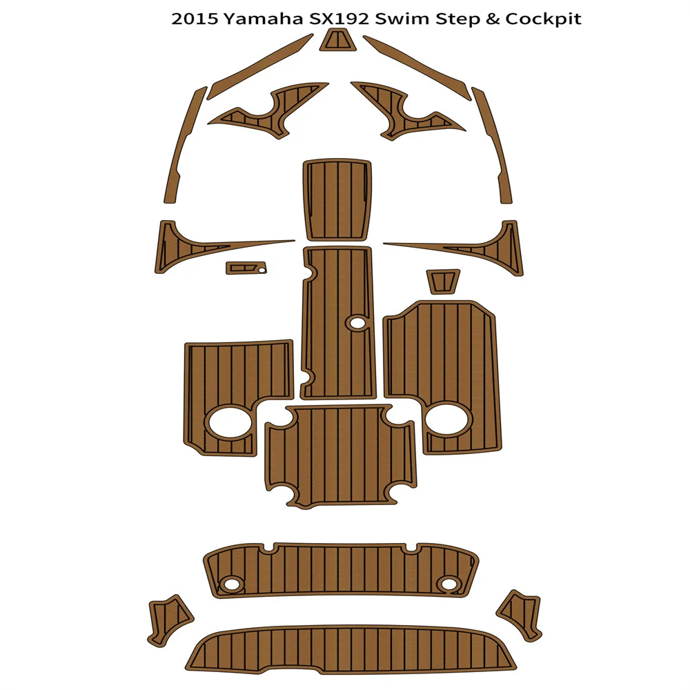 

2015 Ya-ma-ha SX192 Swim Platform Cockpit Pad Boat EVA Foam Teak Deck Floor Mat SeaDek MarineMat Gatorstep Style Self Adhesive