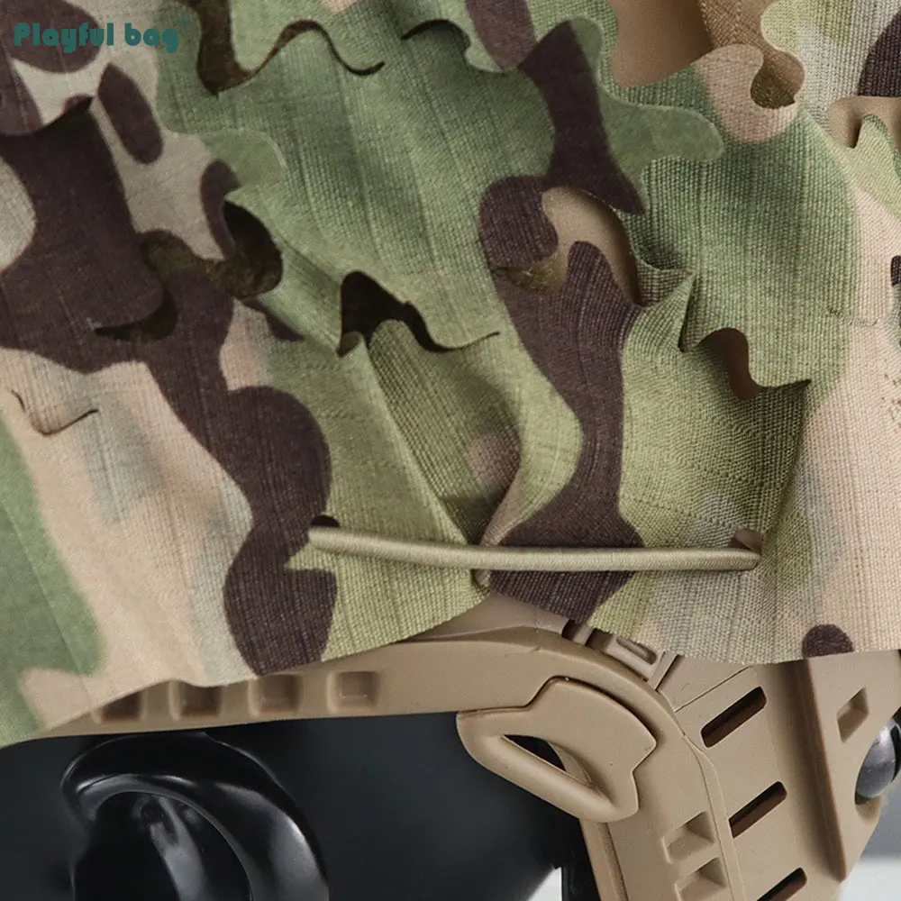 Funda camuflaje casco FAST corte láser – Airsoft y caza