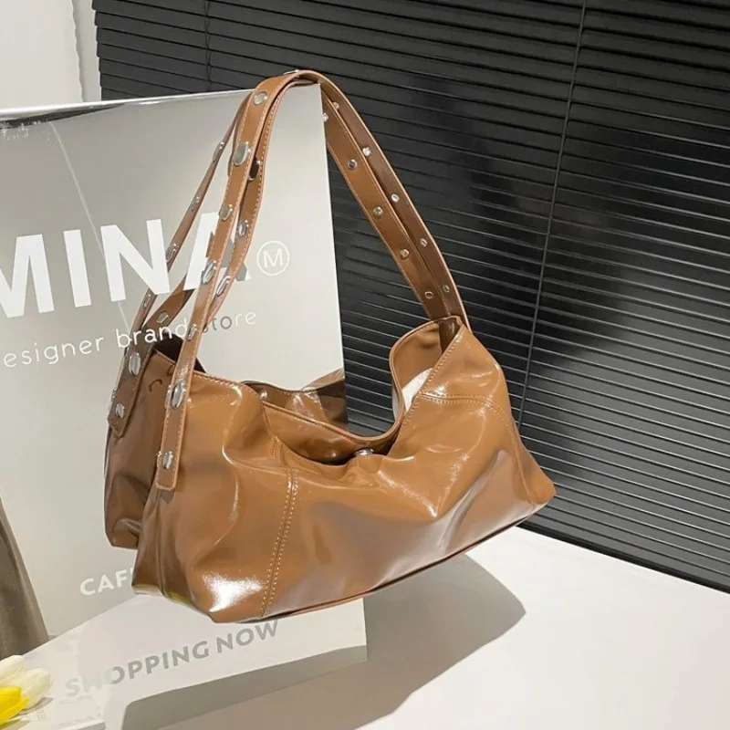 

Chic Paris Design Diaper Bags Luxury Women Messenger Bag Classic Vintage Simple Leather Tote For Commuter