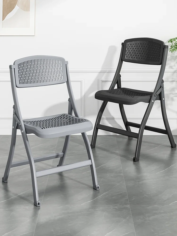 

Portable Folding Dining Chair with Backrest for Home and Office Use