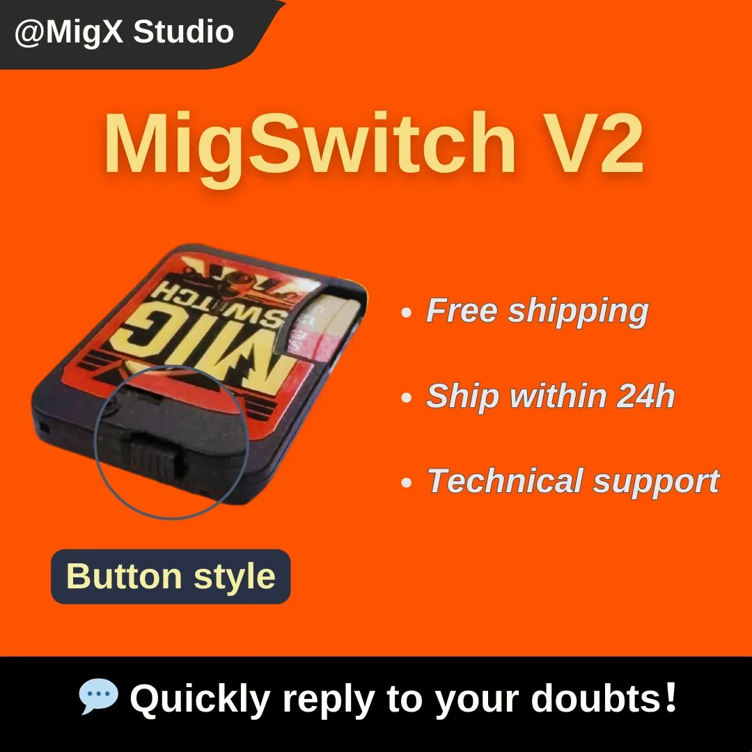 

mig switch V2 ns migFlash Cart plug&play Modified Chip Universal card