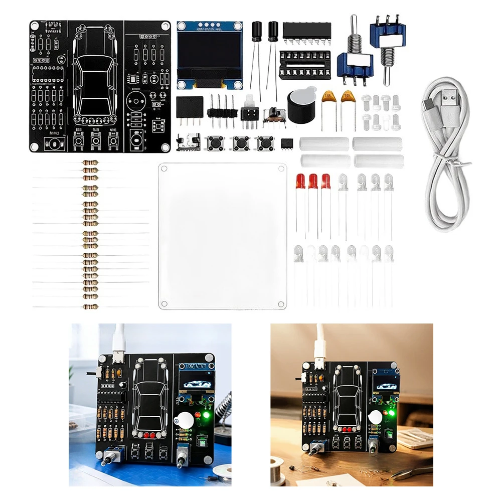 Beginner-Friendly Automotive Electronic Control Kit Supporting Soldering Practice and Fundamental Electronics Learning