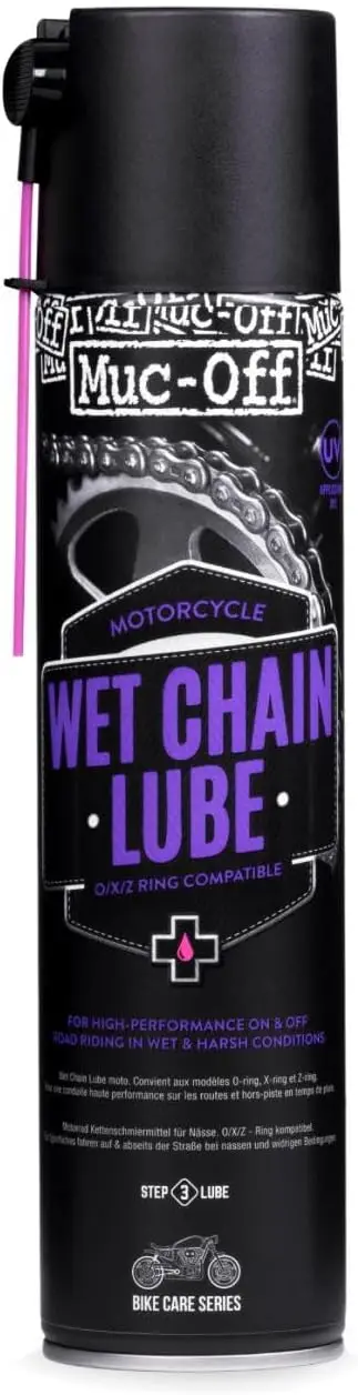 

Высококачественный спрей-смазка для мотоциклетных цепей, 400 мл - идеально подходит для дождливой погоды
