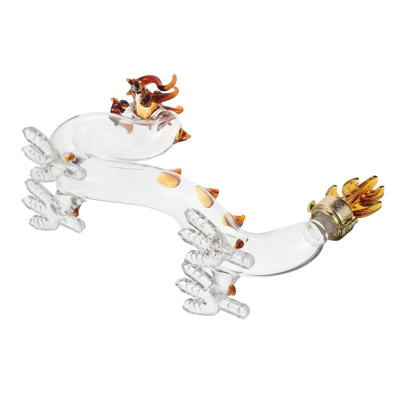 

Dragon Shaped Glass Liquors Bottle Transparent Handcrafted Decorative Whiskey Wine Storage Unique Artware 100ml