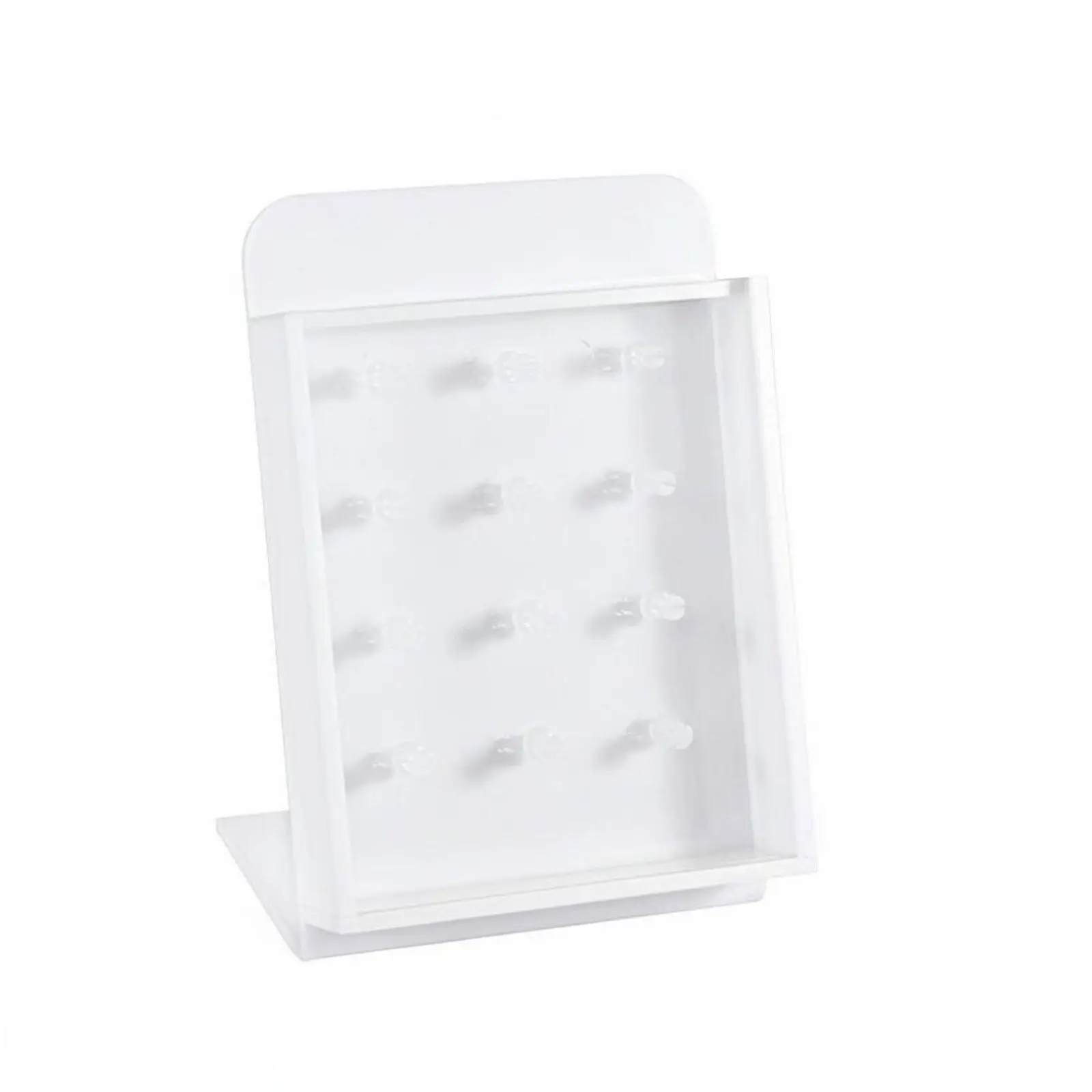 Acrylic Display Board White Cover Jewelry Organizer Stand Accessory Display for Earrings Retail Store Counter