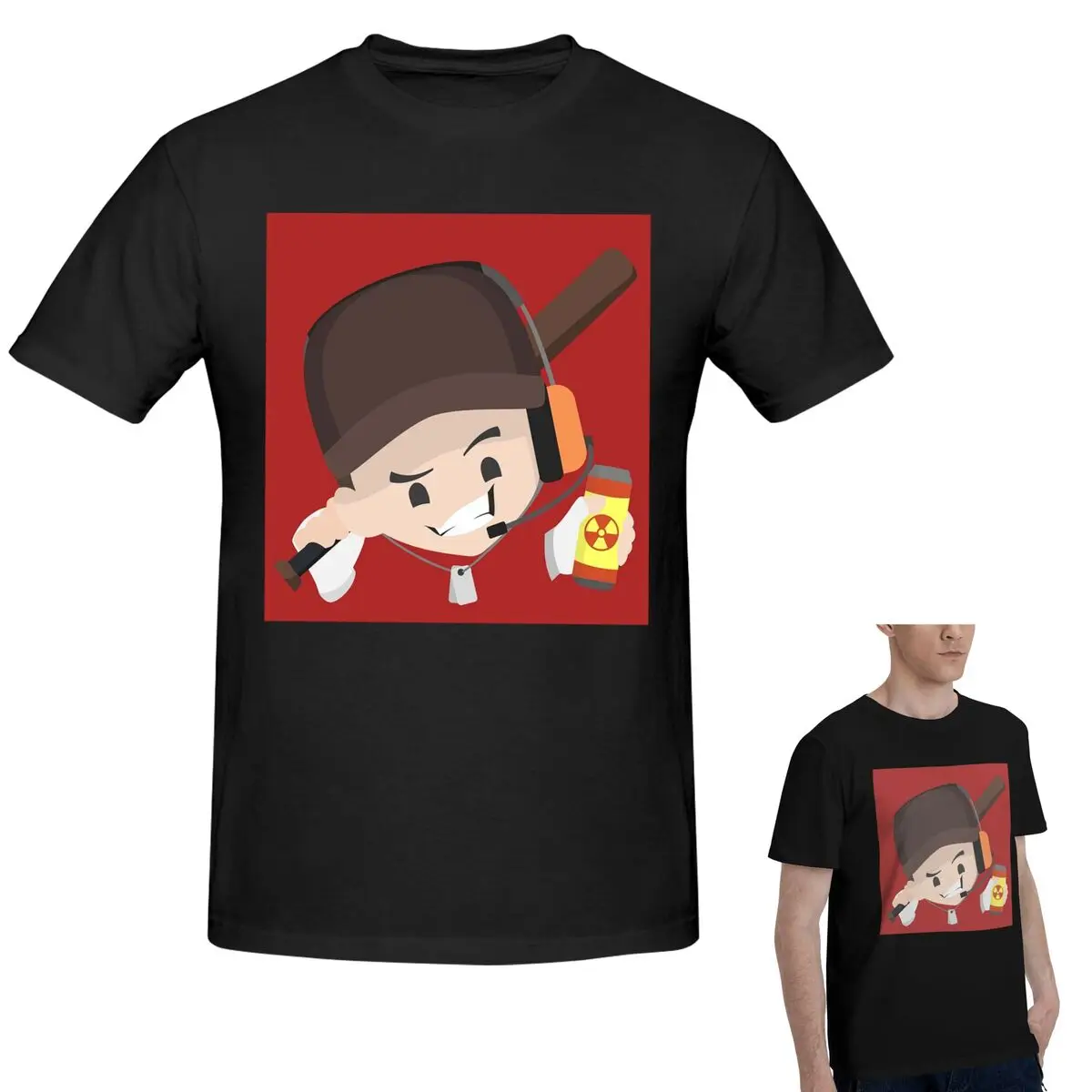 

Футболка Team Fortress 2, 100% хлопок, мужская классическая футболка большого размера, мужские летние рубашки с круглым вырезом, топы S-6XL