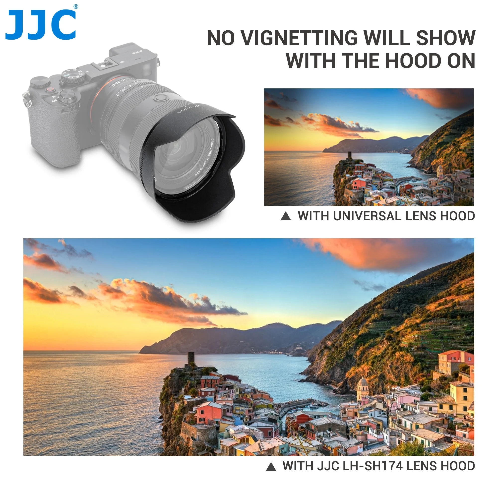 Osłona obiektywu JJC do Sony FE 20-70mm F4 G (SEL2070G) Zastępuje osłonę obiektywu Sony ALC-SH174 Pasuje do filtra 72mm i osłonki obiektywu — zdjęcie produktu 5