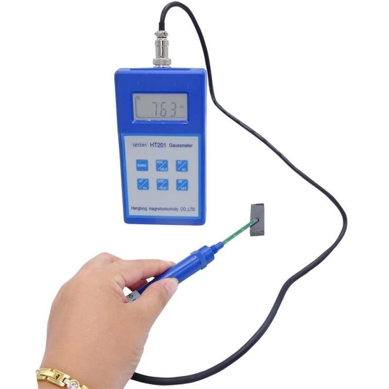 

AC and DC Gaussian meter HT201 millitesla meter Strong magnet magnetic field measuring instrument 20000GS