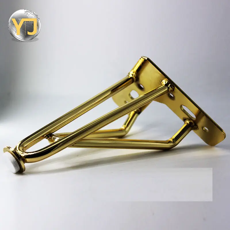 4pcs Ultra high quality metal sofa table legs, iron art gold sofa leg furniture