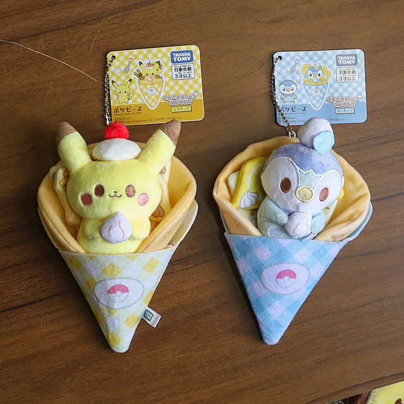 17cm Pokemon Pikachu peluche poupée Pikachu Bogaman porte-clés mignon pingouin sac pendentif étudiant sac à dos accessoires fille cadeau jouets