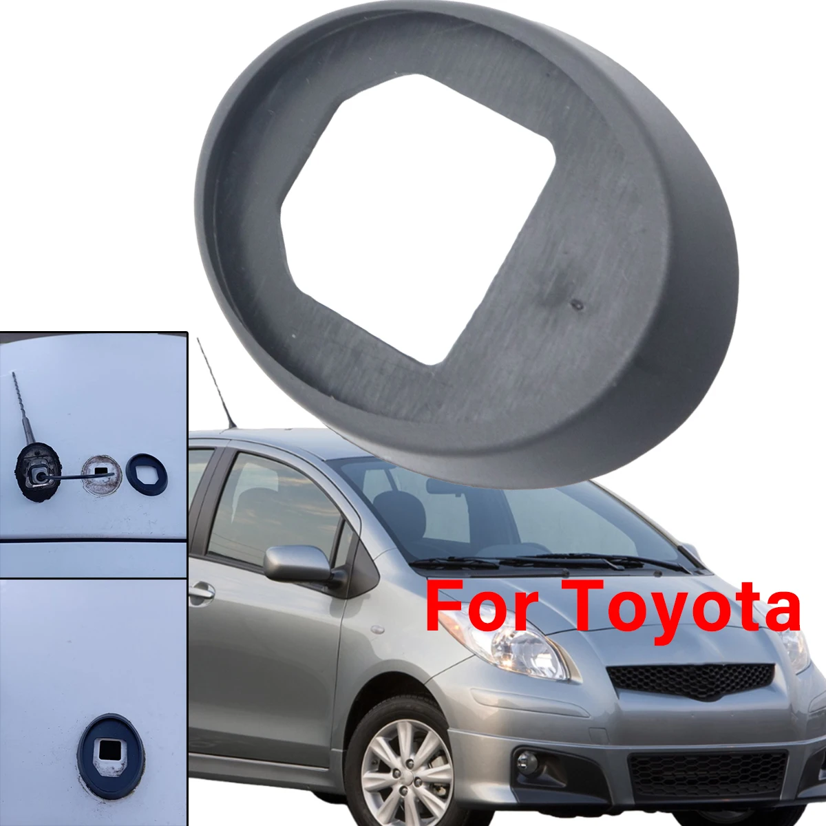 

For Toyota Yaris P13 2010 2011 2012 2013 2014 2015-2020 P15 Roof Mast Whip Aerial Antenna Rubber Base Gasket Seal Exterior Parts