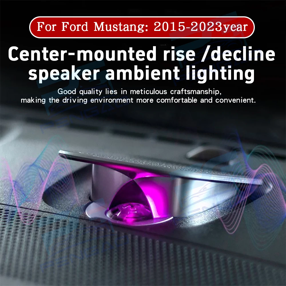 

For Ford mustang 2015-2023 lift center-mounted audio high pitch horn Ambient light sense of ritual audio modify upgrade