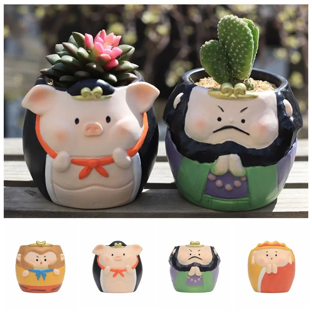 

Desktop Storage Journey To The West Pen Holder Sun Wukong Pen Container Pencil Organizer Cute Kawaii Makeup Brush Holder School