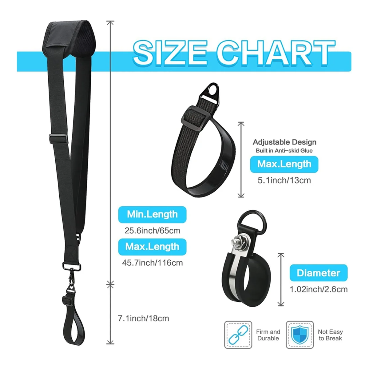 

TFBC Trimmer Strap, Reliable Shoulder Strap, Weed Eater Strap That Can Ease Your Work, Compatible with Leaf Blower/String
