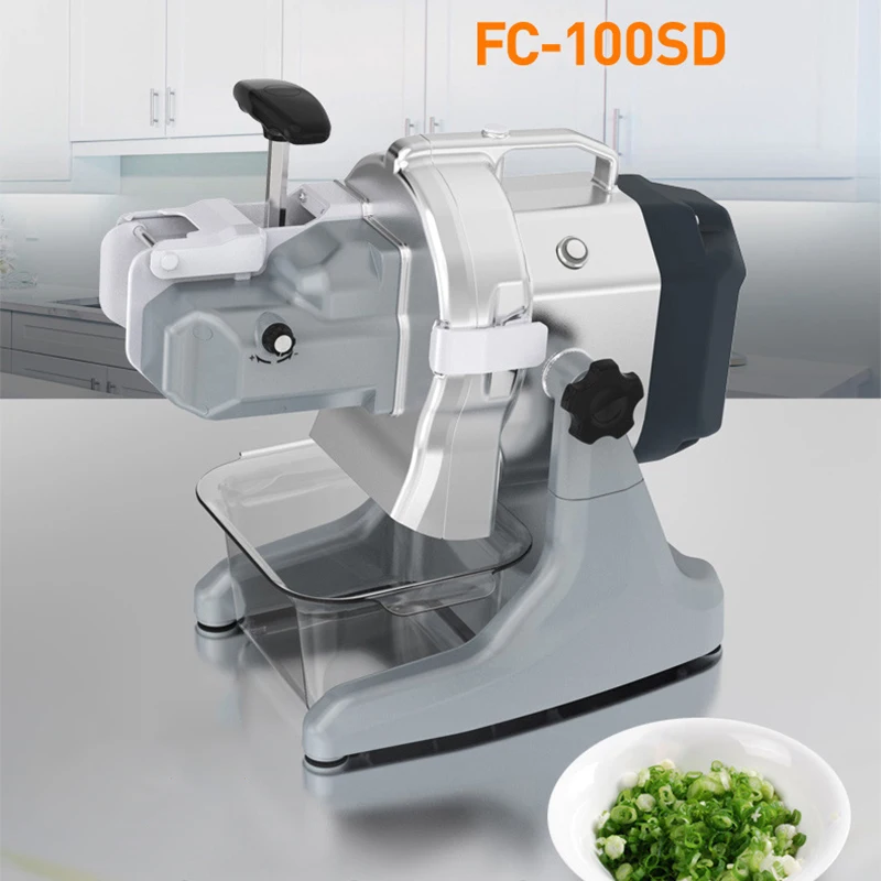 

1-5MM Commercial Vegetable Cutter Onion Slicer Leeks Celery Peppers Shredded Multifunctional Electric Dicing Machine 300W 220V