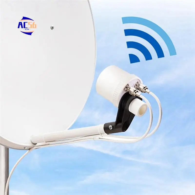 

AC56-2X32dbi 5G Mimo Antenna Feed 1700-4000Mhz 2G 3G 4G 5G LTE Outdoor Antenna Feed External Antenna
